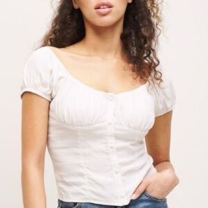 Dynamite White Off Shoulder Top